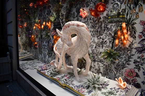 Commerce art, unicorn window dressing